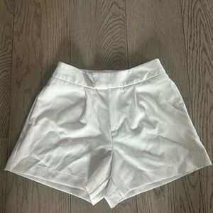 a new day White High-Waist Pleated Tailored Shorts